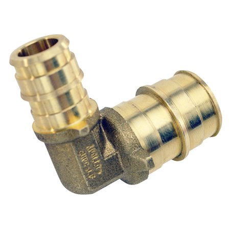 APOLLO EXPANSION PEX 1/2 in. x 3/4 Brass PEX-A Expansion Barb Reducing 90-Degree Elbow EPXE1234